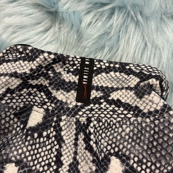 Adam Selman Sport Snake-print Stretch-jersey Crop Top - Picture 5 of 10